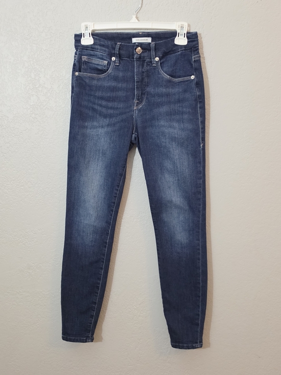 Good American Denim - Good American Good Legs Crop Skinny Jeans Dark Wash Mid Rise Womens 4